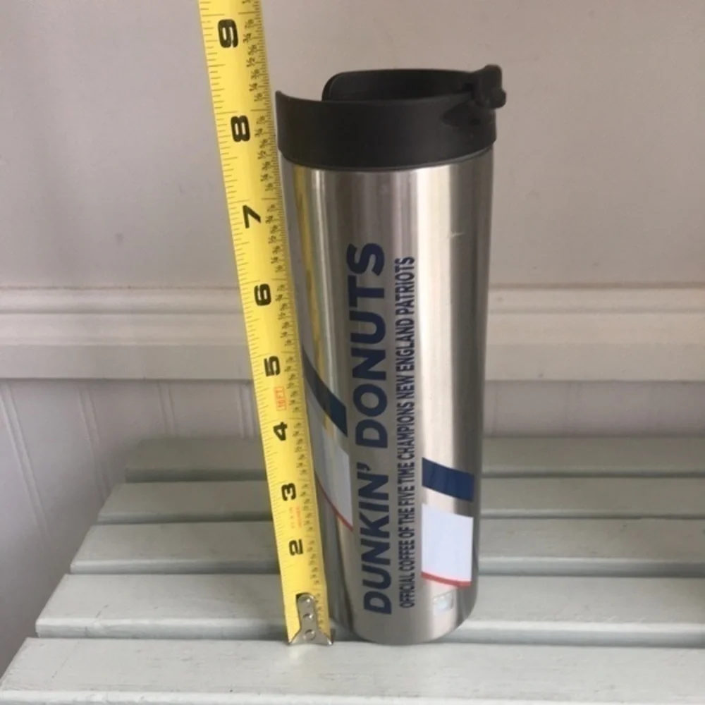 Dunkin Donuts 2017 NE Patriots 5X Champions Insulated Stainless Steel Tumbler